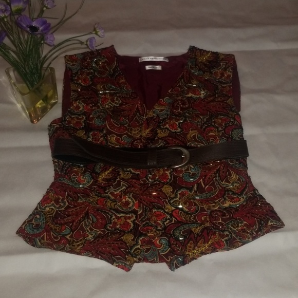 Anne Pinkerton Hand Beaded Vintage Vest - Picture 2 of 8